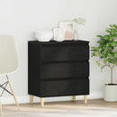 vidaXL Széf fiókkal Fekete tölgy 60 x 35 x 70 cm Faanyag
