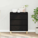 vidaXL Széf fiókkal Fekete tölgy 60 x 35 x 70 cm Faanyag