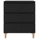 vidaXL Széf fiókkal Fekete tölgy 60 x 35 x 70 cm Faanyag