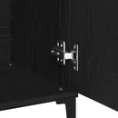 vidaXL Széf fiókkal Fekete tölgy 104 x 35 x 70 cm Faanyag
