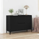 vidaXL Széf fiókkal Fekete tölgy 104 x 35 x 70 cm Faanyag