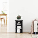 vidaXL Oldalsó szekrény Fekete tölgy 35 x 35 x 55 cm Faanyag