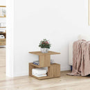 vidaXL Oldal asztal polcokkal Artisan tölgy 30 x 30 x 55 cm Faanyag