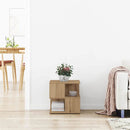 vidaXL Oldal asztal polcokkal Artisan tölgy 30 x 30 x 55 cm Faanyag