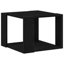 vidaXL Dohányzóasztal Fekete tölgy 40 x 40 x 30 cm Faanyag