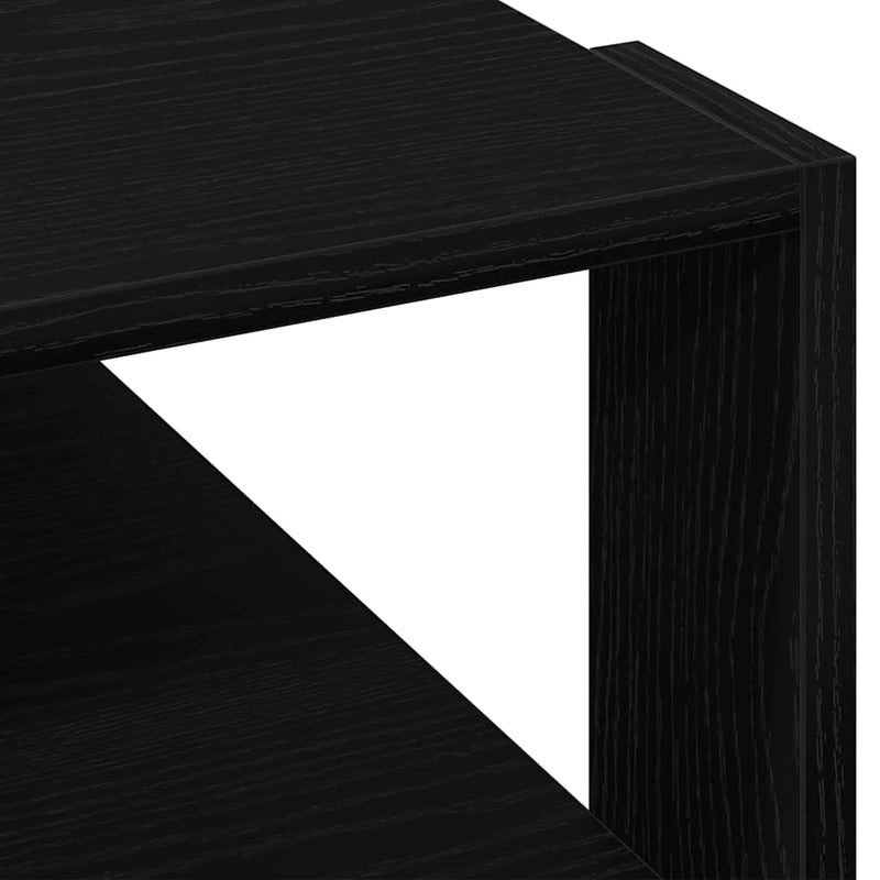 vidaXL Dohányzóasztal Musta tammi 59,5 x 59,5 x 40 cm Faanyag