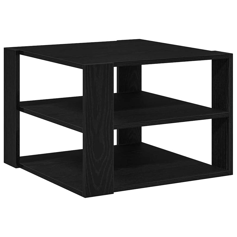vidaXL Dohányzóasztal Musta tammi 59,5 x 59,5 x 40 cm Faanyag