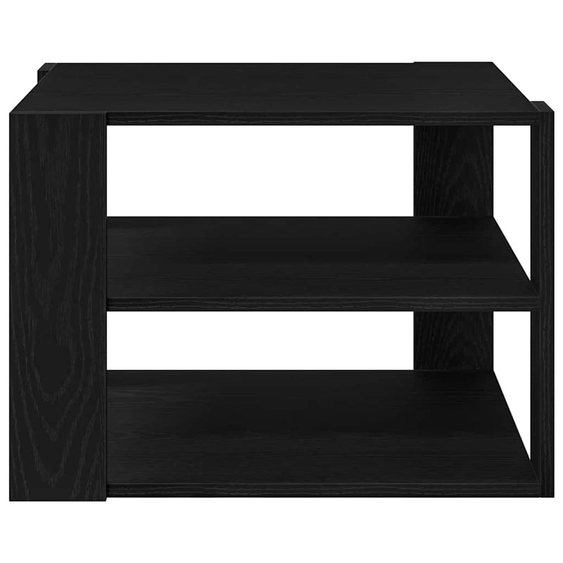 vidaXL Dohányzóasztal Musta tammi 59,5 x 59,5 x 40 cm Faanyag