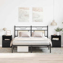 vidaXL Éjjeliszekrény 2 pcs Fekete tölgy 40 x 40 x 50 cm Faanyag