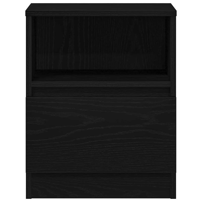 vidaXL Éjjeliszekrény 2 pcs Musta tammi 40 x 40 x 50 cm Faanyag