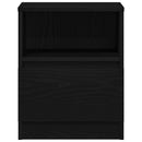 vidaXL Éjjeliszekrény 2 pcs Fekete tölgy 40 x 40 x 50 cm Faanyag