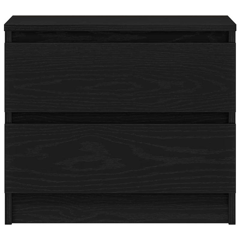 vidaXL Éjjeliszekrény fiókkal Musta tammi 50 x 40 x 43.5 cm Faanyag