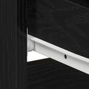 vidaXL Éjjeliszekrény 2 pcs Musta tammi 50 x 40 x 43.5 cm Faanyag