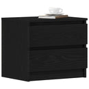 vidaXL Éjjeliszekrény 2 pcs Fekete tölgy 50 x 40 x 43,5 cm Faanyag