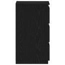 vidaXL Éjjeliszekrény fiókkal Fekete tölgy 40 x 35 x 62,5 cm Faanyag