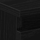 vidaXL Éjjeliszekrény 2 pcs Musta tammi 40 x 35 x 62,5 cm Faanyag