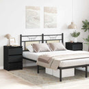 vidaXL Éjjeliszekrény 2 pcs Musta tammi 40 x 35 x 62,5 cm Faanyag