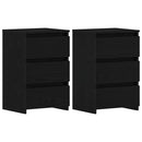vidaXL Éjjeliszekrény 2 pcs Musta tammi 40 x 35 x 62,5 cm Faanyag