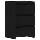 vidaXL Éjjeliszekrény 2 pcs Fekete tölgy 40 x 35 x 62,5 cm Faanyag