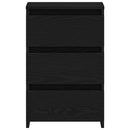 vidaXL Éjjeliszekrény 2 pcs Fekete tölgy 40 x 35 x 62,5 cm Faanyag