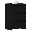 vidaXL Éjjeliszekrény 2 pcs Fekete tölgy 40 x 35 x 62,5 cm Faanyag