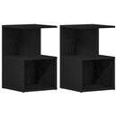 vidaXL Éjjeliszekrény 2 pcs Fekete tölgy 35 x 35 x 55 cm Faanyag