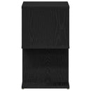 vidaXL Éjjeliszekrény Fekete tölgy 50 x 30 x 51,5 cm Faanyag