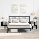 vidaXL Éjjeliszekrény 2 pcs Musta tammi 50 x 30 x 51,5 cm Faanyag