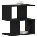 vidaXL Éjjeliszekrény 2 pcs Fekete tölgy 50 x 30 x 51,5 cm Faanyag
