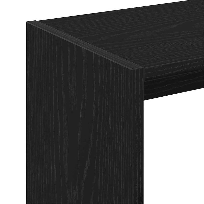 vidaXL Oldal asztal Musta tammi 50 x 26 x 50 cm Faanyag