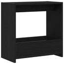 vidaXL Oldal asztal Fekete tölgy 50 x 26 x 50 cm Faanyag