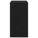 vidaXL Oldal asztal Fekete tölgy 50 x 26 x 50 cm Faanyag