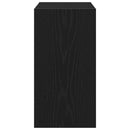 vidaXL Oldal asztal Fekete tölgy 50 x 26 x 50 cm Faanyag