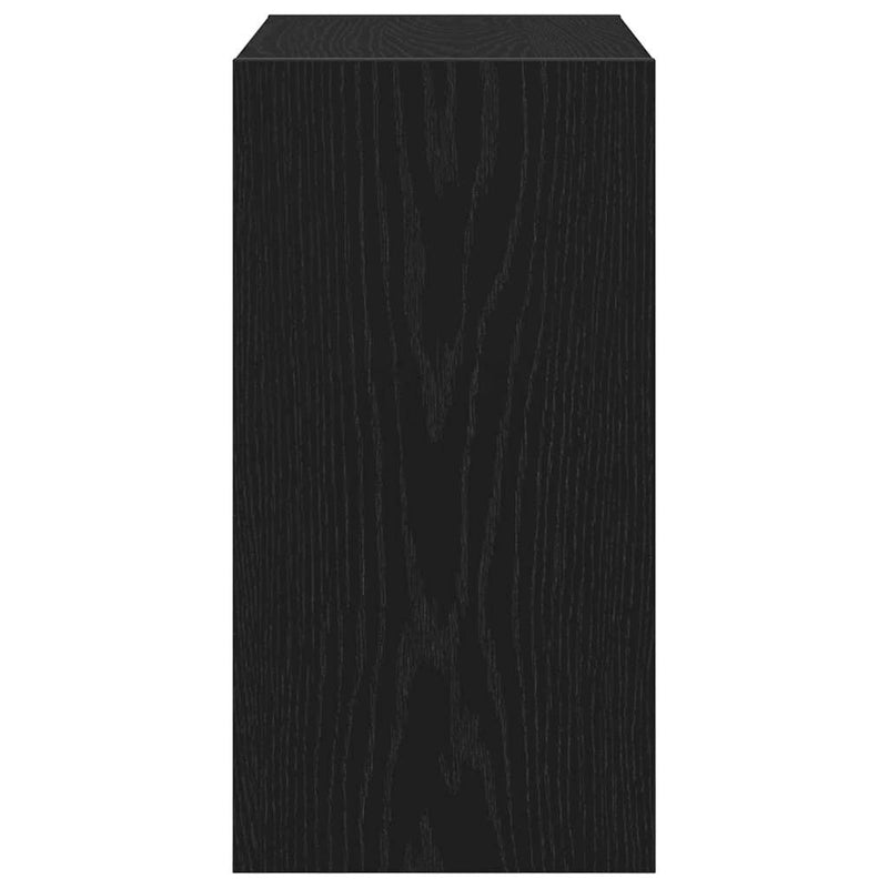vidaXL Oldal asztal Musta tammi 50 x 26 x 50 cm Faanyag