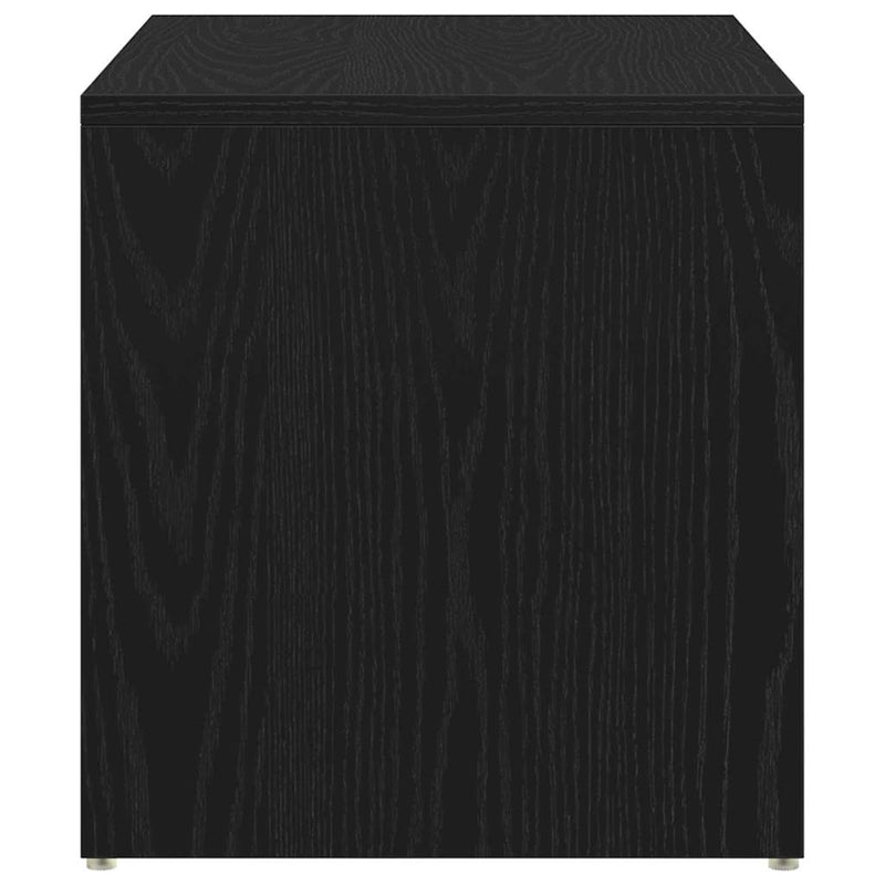 vidaXL Oldalasztal Fekete tölgy 59 x 36 x 38 cm Faanyag