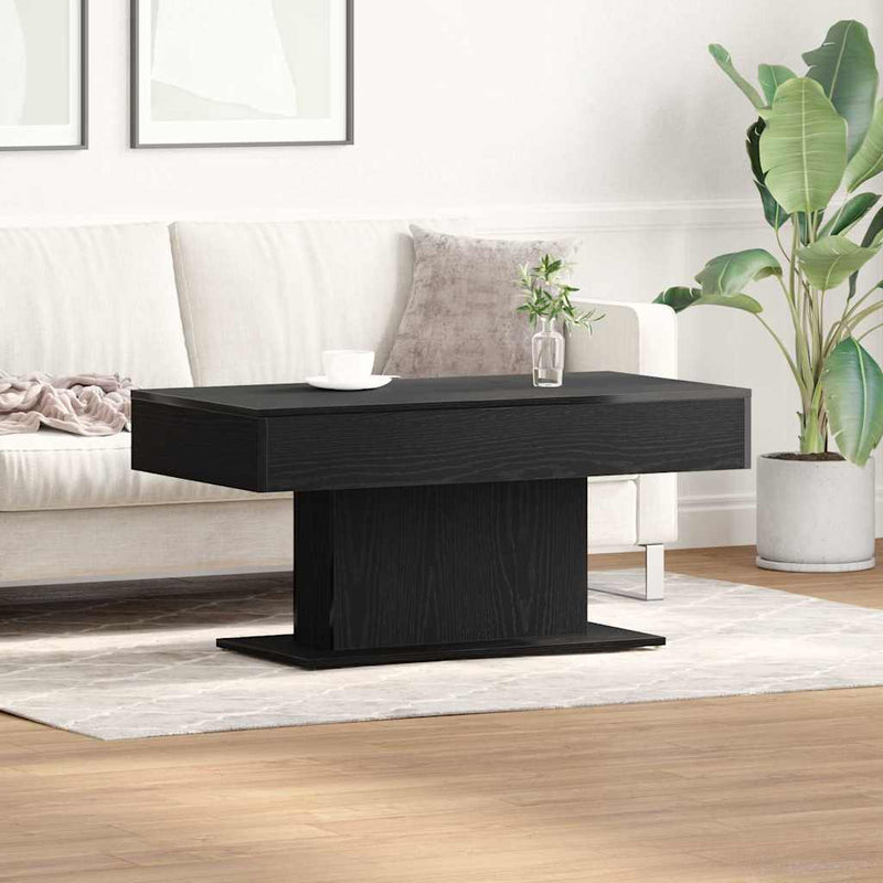vidaXL Dohányzóasztal Musta tammi 96 x 50 x 45 cm Faanyag