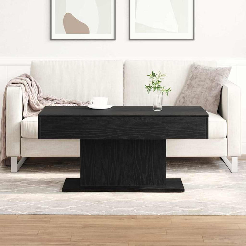 vidaXL Dohányzóasztal Musta tammi 96 x 50 x 45 cm Faanyag
