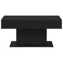 vidaXL Dohányzóasztal Fekete tölgy 96 x 50 x 45 cm Faanyag