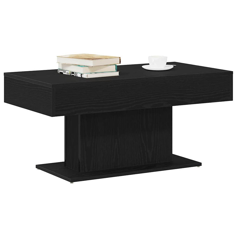 vidaXL Dohányzóasztal Musta tammi 96 x 50 x 45 cm Faanyag