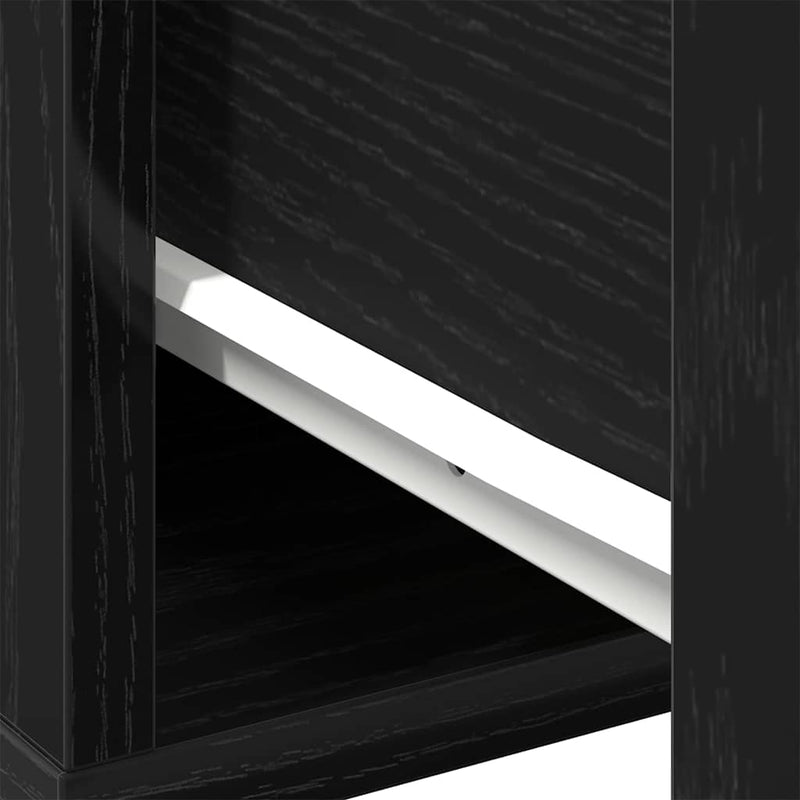vidaXL Dohányzóasztal Musta tammi 60 x 60 x 38 cm Faanyag