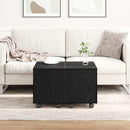 vidaXL Dohányzóasztal Musta tammi 60 x 60 x 38 cm Faanyag