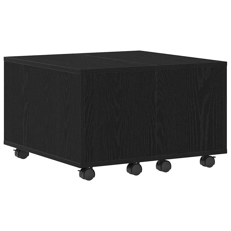 vidaXL Dohányzóasztal Musta tammi 60 x 60 x 38 cm Faanyag