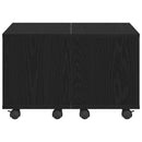 vidaXL Dohányzóasztal Musta tammi 60 x 60 x 38 cm Faanyag