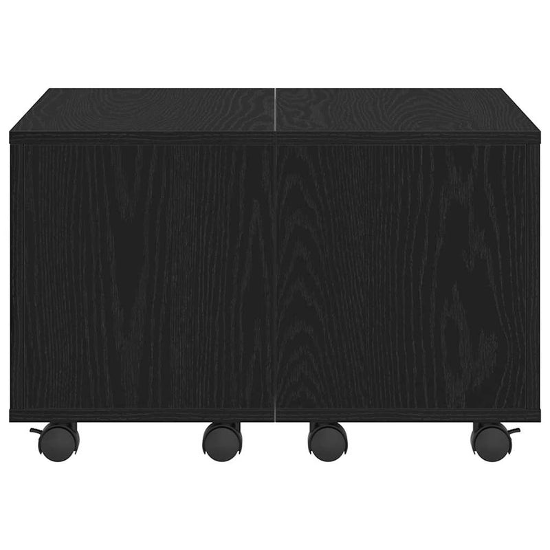 vidaXL Dohányzóasztal Musta tammi 60 x 60 x 38 cm Faanyag