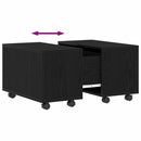 vidaXL Dohányzóasztal Musta tammi 60 x 60 x 38 cm Faanyag