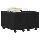 vidaXL Dohányzóasztal Musta tammi 60 x 60 x 38 cm Faanyag