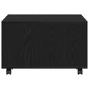 vidaXL Dohányzóasztal Musta tammi 60 x 60 x 38 cm Faanyag