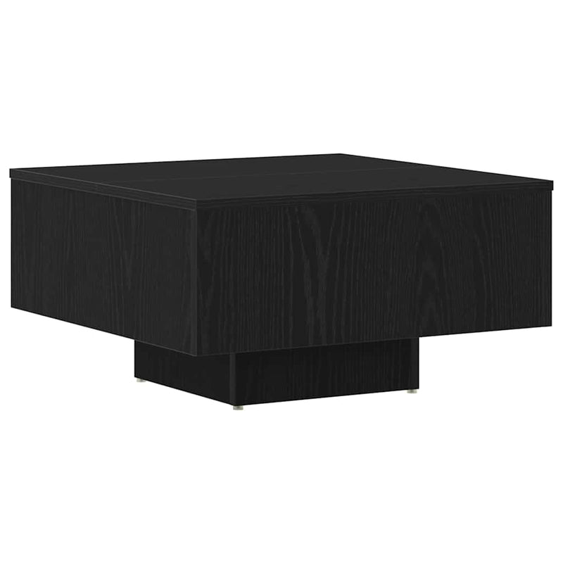 vidaXL Dohányzóasztal Musta tammi 60 x 60 x 31.5 cm Faanyag