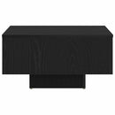 vidaXL Dohányzóasztal Fekete tölgy 60 x 60 x 31,5 cm Faanyag