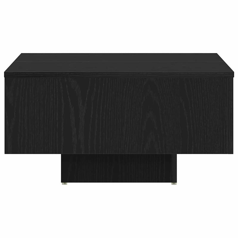 vidaXL Dohányzóasztal Musta tammi 60 x 60 x 31.5 cm Faanyag